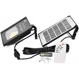 Уличный светодиодный светильник GDTimes GD-070 прожектор с солнечной панелью IP67 Черный