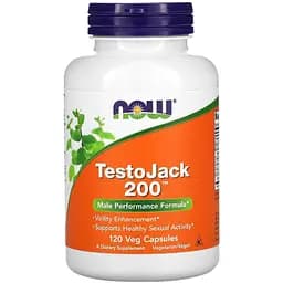 Репродуктивне здоров'я чоловіків Now Foods TestoJack 200 ТестоДжек 120 капсул