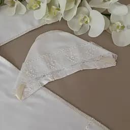 Сорочка для хрещення "Яночка-2" з шапочкою інтерлок зріст 80 см (9 – 12 місяців) Betis Молочний - мініатюра 3