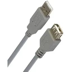 Удлинитель USB (штекер A - гнездо А) version 2.0 1,8 метра серый
