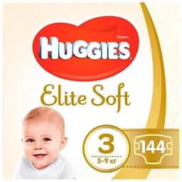 Підгузки Huggies Elite Soft 3 (5-9 кг), 144 шт.
