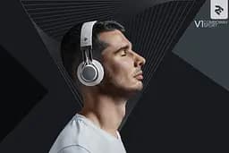 Навушники 2E V1 ComboWay ExtraBass Wireless Over-Ear Mic White (2E-OEV1WWT) - мініатюра 8