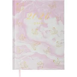 Ежедневник датированный Buromax Mist 2026 полиграфический A5 светло-розовый (BM.21164-43)