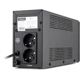 Пристрій безперебійного живлення Vinga LCD 600VA metal case (VPC-600M) - мініатюра 3