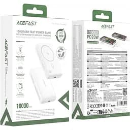УМБ Acefast Magnetic Wireless 10000mAh 20W PD,QC 3.0, QI 15W, ультра тонкий, M26 White - мініатюра 4