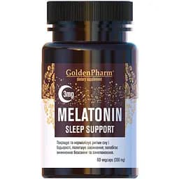 Мелатонін Melatonin Sleep Support Golden Pharm 3 мг 60 шт.