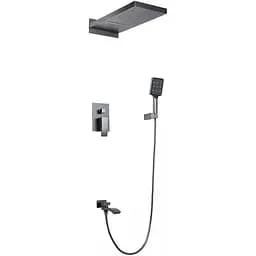 Душова система прихованного монтажу Gappo Gungrey G7107-79, Графітовий хром