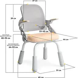 Дитяче крісло Mealux Neo Air Static Peach (Y-306 PG)  - мініатюра 3