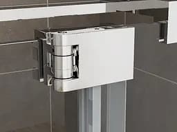 Душова кабіна без піддону Koer SR SC02-100x80x200-TR-01 прозоре скло Easy Clean 8 мм, хром KR5355, Універсальна, прозорий, хром - мініатюра 10