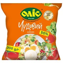 Майонез Оліс Чудовий 50% 300 г