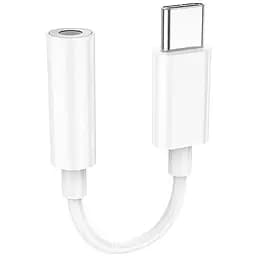 Переходник Hoco Type-C to 3.5 мм digital audio converter LS35 белый