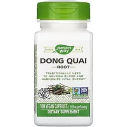 Корінь дягелю Nature's Way Dong Quai Root, 100 вегакапсул для підтримки жіночого здоров'я
