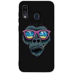 Чохол-накладка Toto Matt TPU 2 mm Print Case Samsung Galaxy A20/A30 #67 Monkey Glass Black