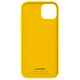 Силиконовый чехол для Apple iPhone 14 Plus, ICON2 Case, желтый, противоударный, панель, защита всего корпуса, матовая поверхность Soft Touch, выступает над дисплеем, совместим с защитными стеклами и пленками, с микрофиброй, ArmorStandart (ARM63605) - мініатюра 2