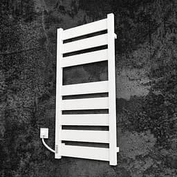 Электрический полотенцесушитель Kosser Волс 1000x500 EL тайм. белый ДВЛ02ELW, Белый матовый, Левое