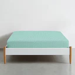 Простирадло Cosas на резинці в дитяче ліжечко 60х120 mint dots, м'ята (DotsMint_120) - мініатюра 3