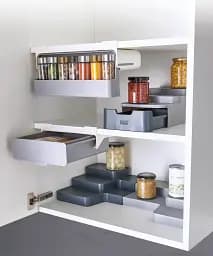 Органайзер трирівневий Joseph Joseph CupboardStore із висувним ящиком сірий (85145) - мініатюра 5