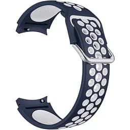 Ремінець для Samsung Galaxy Watch 7 - синьо-білий ширина кріплення 20мм силікон Watchbands Galaxy Uniq (W48-01WB94871205)