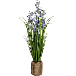 Штучна рослина Devilon Живокіст з травою у горщику 75 см фіолетова (130528)