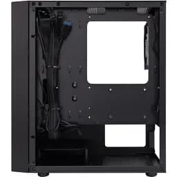 Корпус 1stPlayer BS-2-BK-3F1, Black, без БЖ, Mini Tower, Micro ATX / Mini ITX, 1xUSB 3.0 / 2xUSB 2.0, макс. CPU - 155 мм / VGA - 285 мм, 3x120 мм RGB, бічна панель із загартованого скла - мініатюра 4