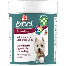 Вітаміни 8in1 Excel Multi Vitamin Small Breed для собак дрібних порід, мультивітамін, 70 шт