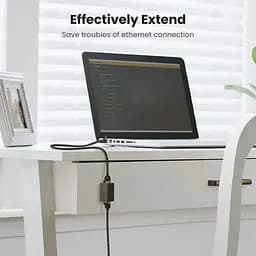 Зрощувач RJ-45 NW114 Ethernet Cable Extender Adapter Black Ugreen (20390) - мініатюра 4