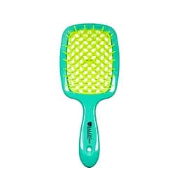 Щітка для волосся Salon Professional продувна 20 см SP0099 SL, Зелений з салатовим