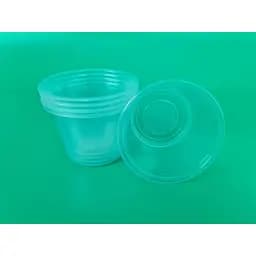 Супник одноразова без кришки гладка пластикова прозора Ø 115 мм 500 мл 50 шт.