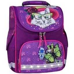 Рюкзак шкільний каркасний з ліхтариками Bagland Успіх 12 л фіолетовий 168к (00551703)