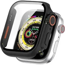Чохол-накладка DK Пластик Soft-Touch Glass Full Cover Ultra для Apple Watch 41mm (black)