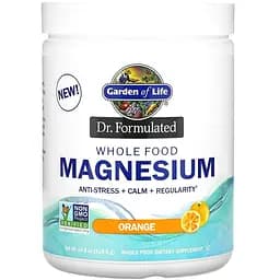 Магний Garden of Life Whole Food Magnesium Powder цельнопищевой со вкусом апельсина 419.5 г (GOL12277)