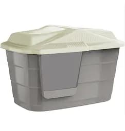 Дом-туалет для кошек 2 в 1 Georplast Villa 57.5x38.5x37 см темно-серый