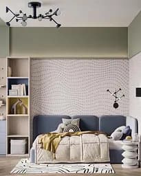 Потолочная люстра на 24 плафона черного цвета Mantra Line.F D 8001-24 BK