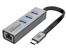 USB-Хаб Promate USB Хаб на 4 порти (gigahub-c.grey)