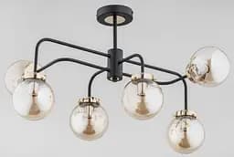 Люстра стельова лофт ALFA Linio Black Kula 25506