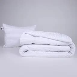 Набор MirSon №1148 Сolor Fun Line Stripe White с эвкалиптовым волокном 200 х 220 см белый (2200010883510)