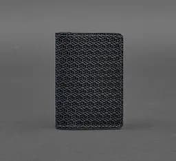 Мужской кожаный кард-кейс (визитница) 6.0 Карбон синий