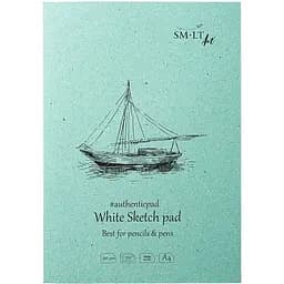 Блокнот-склейка для рисунка SM-LT Art Authentic А4 90г/м2 120л белый цвет
