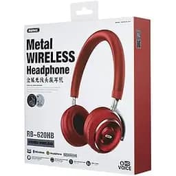 Навушники Bluetooth Remax RB-620HB Wireless Stereo Headphone до 18 годин червоні - мініатюра 2