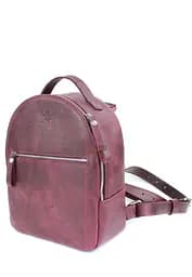 Кожаный рюкзак Groove S бордовый винтажный