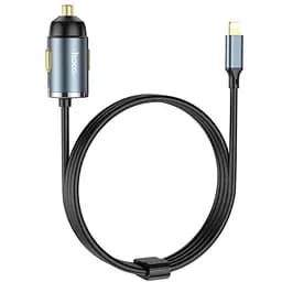 Адаптер автомобильный Hoco Lightning Cable Car charger NZ7 1USB, 20W/3A, PD/QC|