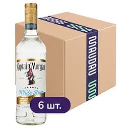 Упаковка рому Captain Morgan White 37.5% 4.2 л (0.7 л х 6 шт.)