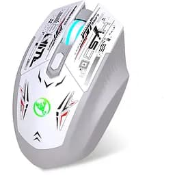 Миша бездротова HYSJ Т38 з акумулятором та підсвічуванням 2.4G Bluetooth White