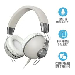 Навушники Trust Noma Over-Ear Mic Retro Ivory (22636) - мініатюра 5