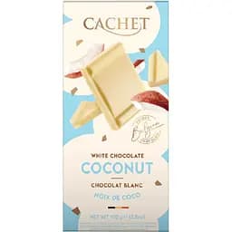 Шоколад Cachet Coconut White білий з кокосом 100 г