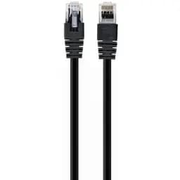 Патч-корд 5 м, UTP, чорний, Cablexpert, Cat.6, CCA, PVC (PP6U-5M/BK)