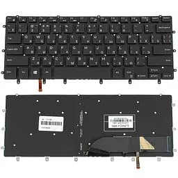 Клавіатура для ноутбука DELL (XPS: 9570, 9710) rus, black, без кадру, підсвічування клавіш
