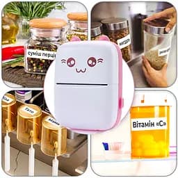 Портативний термопринтер JETIX Mini printer Pink - мініатюра 7