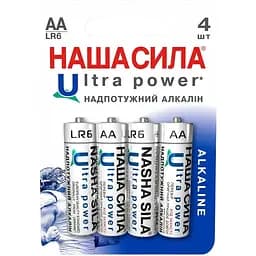 Батарейка Наша Сила ЦБ-00184748 LR6 Ultra Power блистер