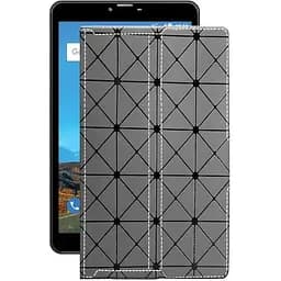 Чохол StatusCASE з екошкіри для планшету Bravis NB871 8 Сірий ромб